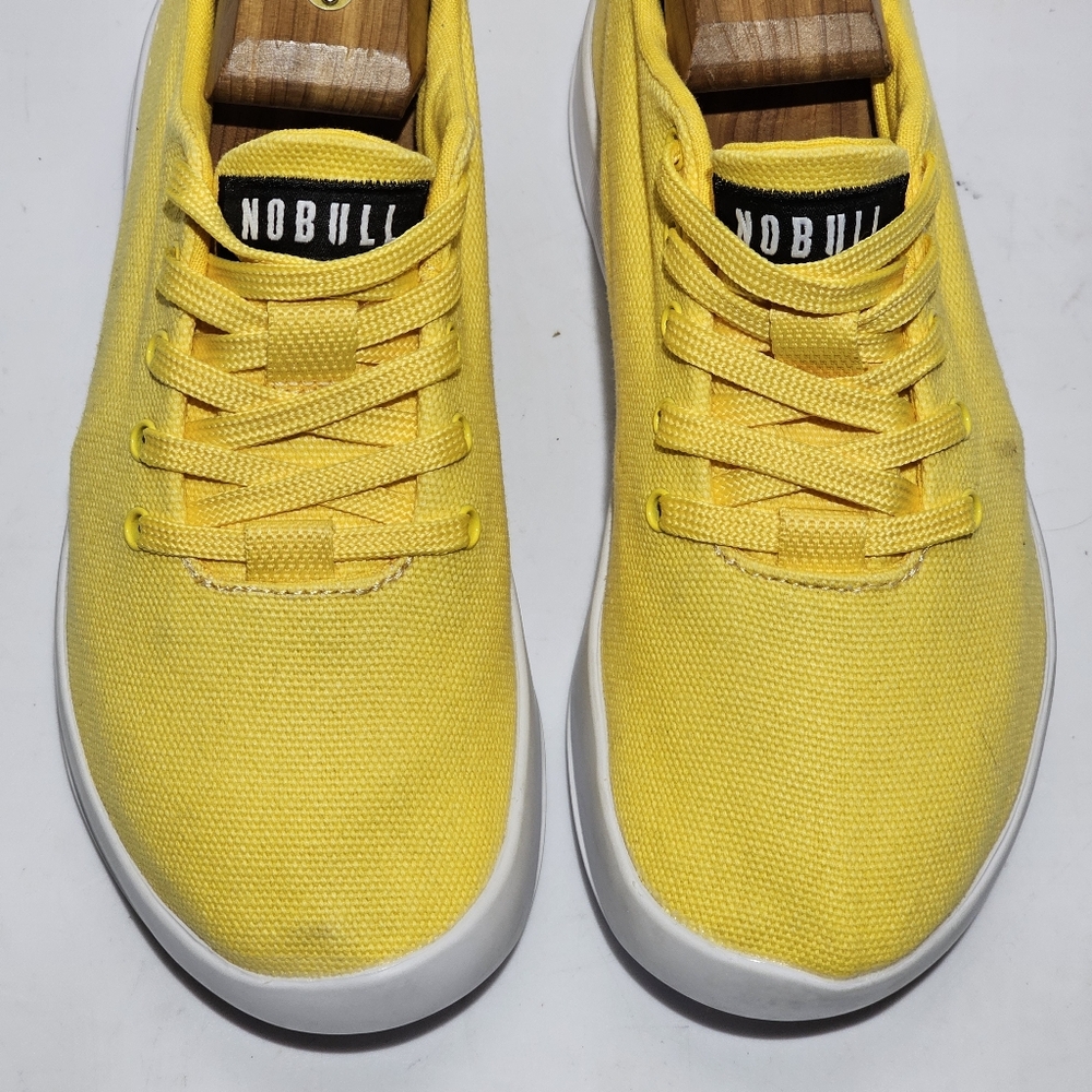 NOBULL Women’s Size 6 Canvas Trainer Sneaker Yellow Lifting Gym - Picture 8 of 13